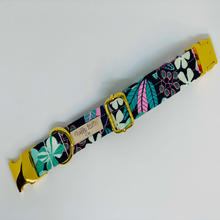 Load image into Gallery viewer, The Blue &amp; Green Mint Flowers Dog Collar Bundle&#39; - Fluffy Tales
