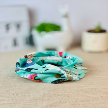 Load image into Gallery viewer, Mint Green Mexican Llamas Dog Bandana - Fluffy Tales
