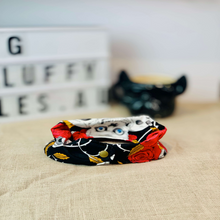 Load image into Gallery viewer, Black &amp; White Skulls Dog Bandana - Fluffy Tales
