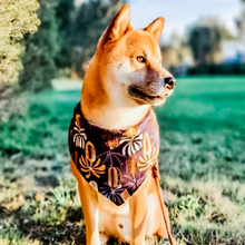 Load image into Gallery viewer, Blue Floral Dog Bandana - Fluffy Tales
