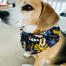 Load image into Gallery viewer, Blue Floral Dog Bandana - Fluffy Tales
